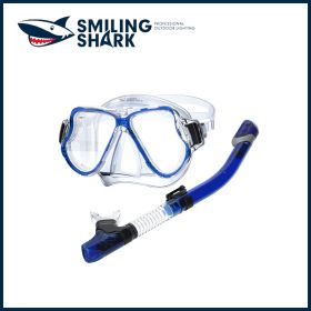 Smiling Shark Panoramic Wide View; Anti-Fog Scuba Diving Mask; Professional Snorkeling Gear