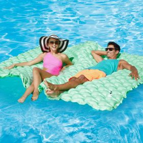 Mint Green Mega Party Mat, Giant Floating Inflatable Water Mat, Adults, Unisex