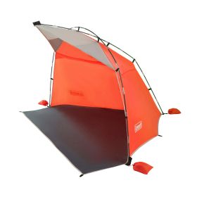 Skyshade Large Compact Beach Shade, Tiger Lily Orange, Sun Shade & Shelter, UV Protectant (UPF 50+) Shade Tent