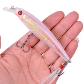 New Mino Artificial Lure Plastic False Bait (Option: B2-Feather Hook)