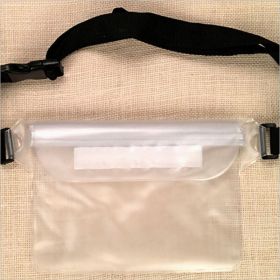 Waterproof Swimming Bag; Ski Drift Diving Shoulder Waist Pack Bag Underwater Mobile Phone Bags Case Cover For Beach Boat Sports (Color: Transparent)