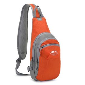 Multifunctional Single Shoulder Backpack For Outdoor Activities (Color: Orange)