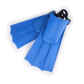 1 Pair Swimming Fins Child Snorkeling Foot Flippers Beginner Swimming Equipment (Color: Blue)