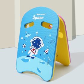 Kid's Cartoon Swimming Floating Kickboard; Swimming Board; Training Aid For Children Toddlers Beginners Pool (Color: Blue)