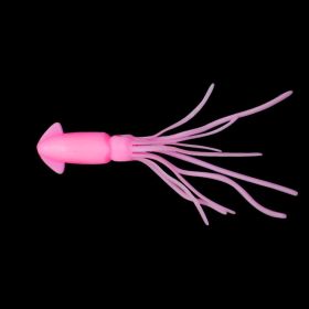 10pcs Simulation Small Squid Freshwater Lure Soft Bait; Various Colors Available (Color: pink)