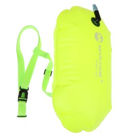 Inflatable Swim Buoy; Swim Float Bag/Airbag/tow Float/buoyancy For Open Water Swimming (Color: Yellow)