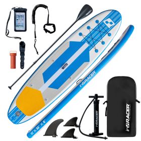 Inflatable Stand Up Paddle Board 11'x33''x6'' Premium SUP W Accessorie;  Green (Color: Blue)