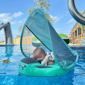 1pc 2023 Upgraded Baby Pool Float Mambobaby Swim Float, Non-Inflatable Baby Floats With Canopy For Infant Swim Ring, Outdoor Accessory (Style: with conopydeluxeedition)