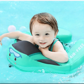 1pc 2023 Upgraded Baby Pool Float Mambobaby Swim Float, Non-Inflatable Baby Floats With Canopy For Infant Swim Ring, Outdoor Accessory (Style: withoutconopy)
