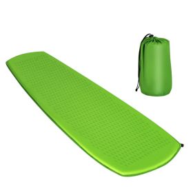 Hiking Outdoor Camping Lightweight Portable Sleeping Pad (Color: Light Green)