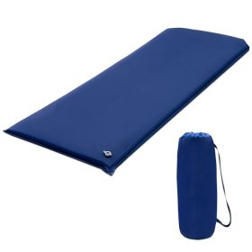 Hiking Outdoor Camping Lightweight Portable Sleeping Pad (Color: Blue)