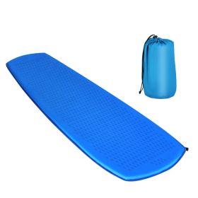 Hiking Outdoor Camping Lightweight Portable Sleeping Pad (Color: Light Blue)