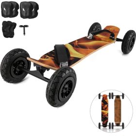Outdoor Traving Sports Mountainboard Skateboard Longboard Off Road Knobby Tires (Pattern: Flame)