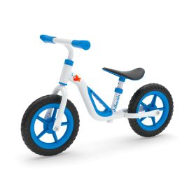 10 inch Balance Bike lightweight, Adjustable Seat and Handlebar, Silver (Color: Blue)